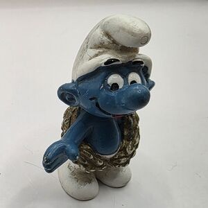 Blue and White Smurf Champion  Figurine Toy